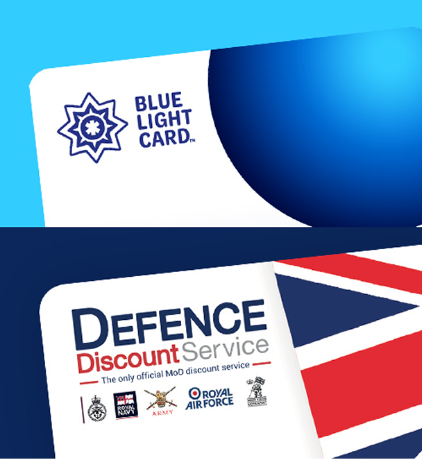 Veteran and blue light members discounts